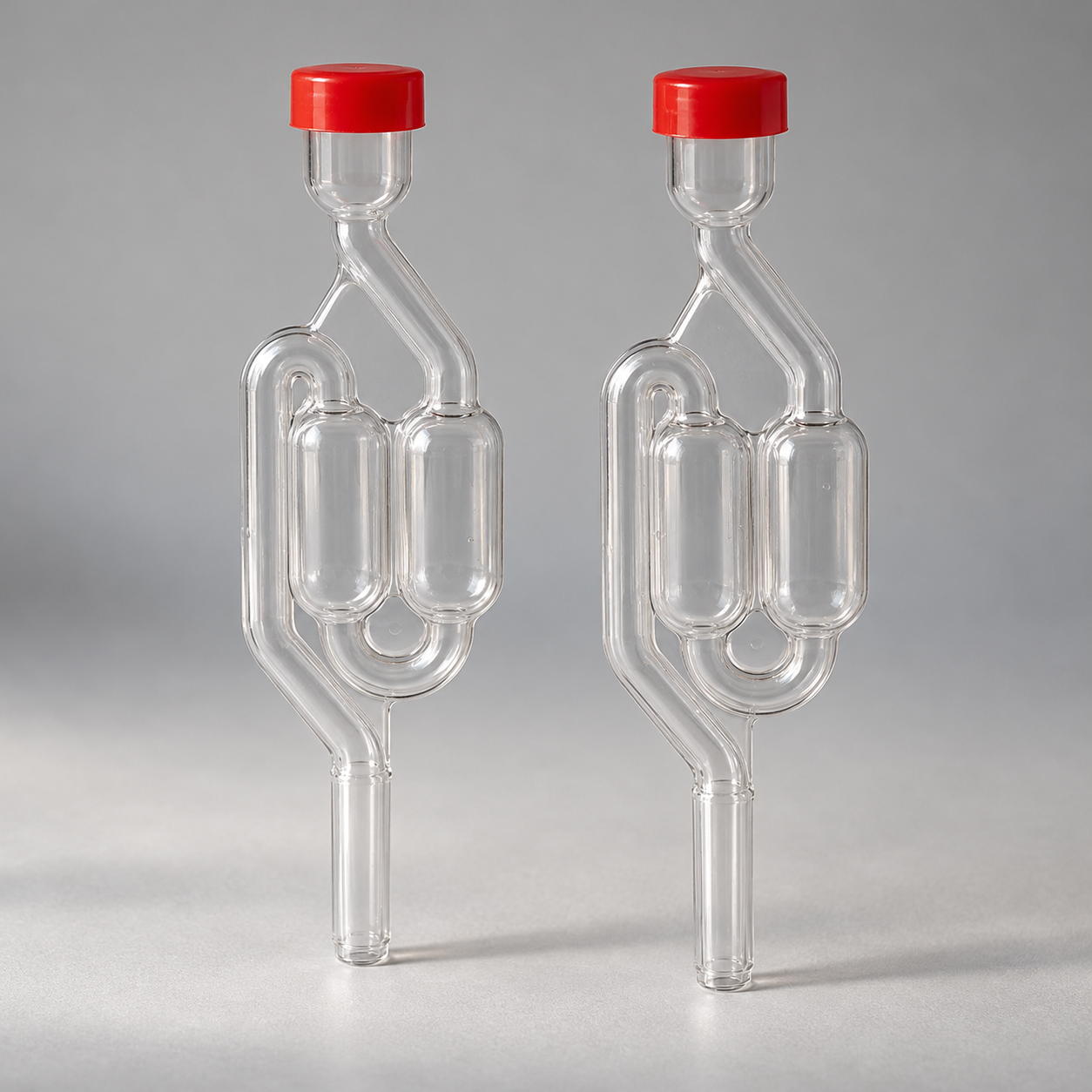 Twin airlock set